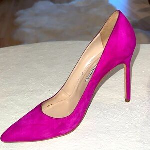 Manolo Blahnik BB 105mm Fuschia Heels Size 39.5